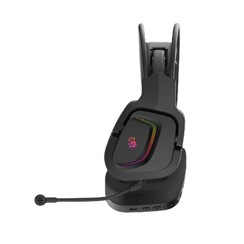 Bloody MR575 RGB Gaming Headset, Flying Wing Design, 7.1 Virtual Surround Sound, Noise Cancelling Microphone, USB Cable with in-line Control for FPS MMO Games (Black) Bloody MR575 RGB Gaming Headset, Flying Wing Design, 7.1 Virtual Surround Sound, Noise Cancelling Microphone, USB Cable with in-line Control for FPS MMO Games (Black)